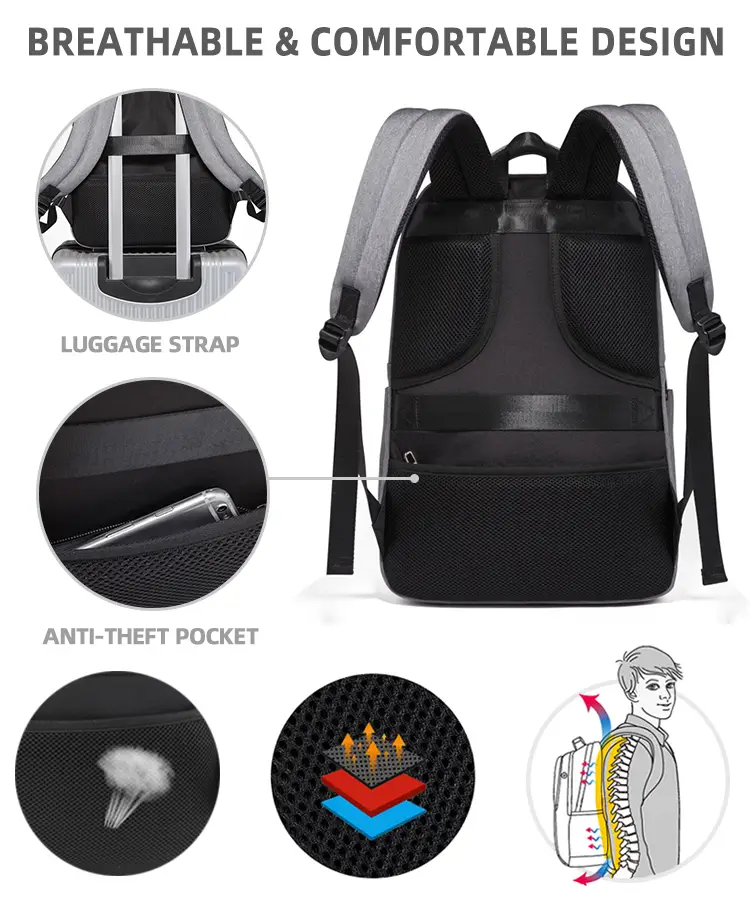 Custom logo and color options for OEM professional laptop bags – BEARKY DB02
